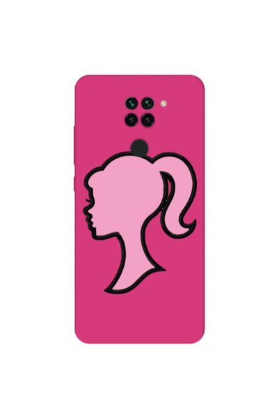 Other Xiaomi Redmi Note 9 Line girl Fuchsia Colored Silicone TPU Θήκη