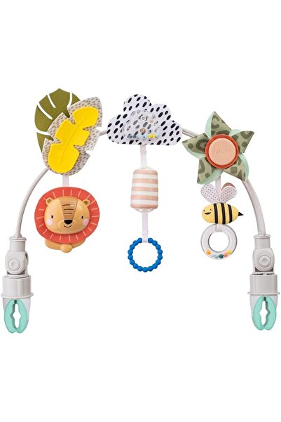 Taf Toys Savannah Baby Pram Arch. Activity Travel Arch with 3 Sensory Hanging...