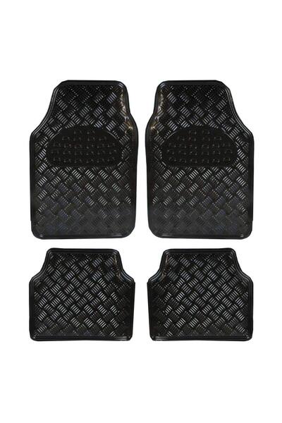 Avex Covorașe auto universale, model diamant, culoare negru cromat