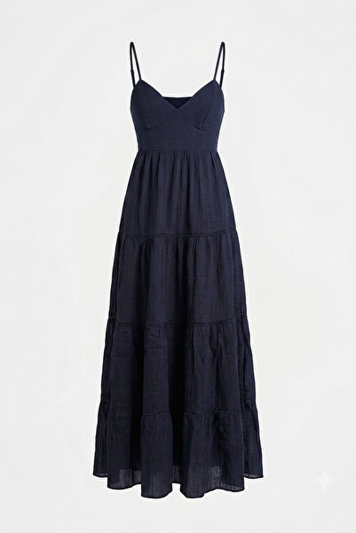MAGARDE Aurora Premium Lined Dress with Rope Straps - Dark Blue