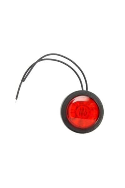 WAS Lampa Gabarit Dreapta/Stanga Forma: Rotund Rosu Led 12/24v