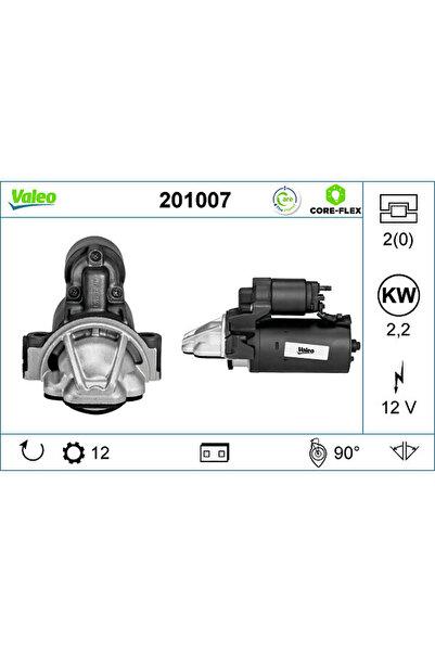 VALEO Electromotor (12v 2kw Recondiționat Profesional) Citroen Jumper Iii Fia...