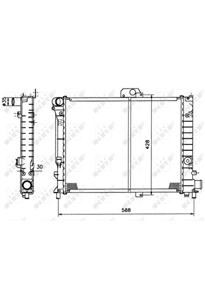 NRF Radiator Racire Motor SAAB 9000