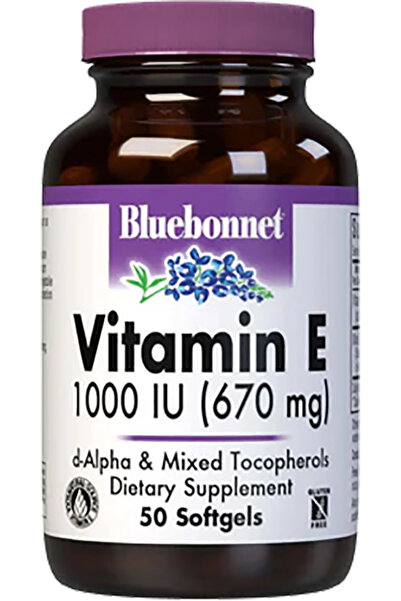 Bluebonnet Vitamin E 1000 International Units 50 Softgels