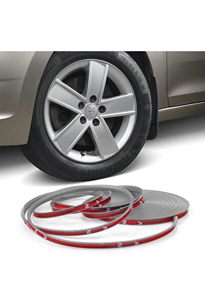 OEM Inele de protectie si decor jante, adezive, din plastic flexibil - GRI