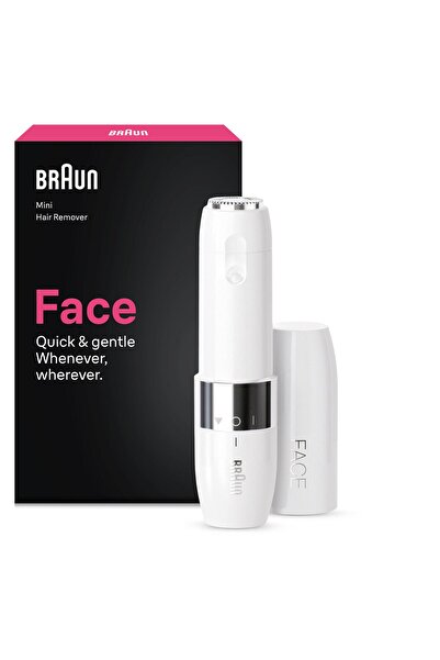 Braun FS1000 Mini Yüz Tüy Alma Makinesi Pil Ve Temizleme Fırçası, Seyahat Boy...
