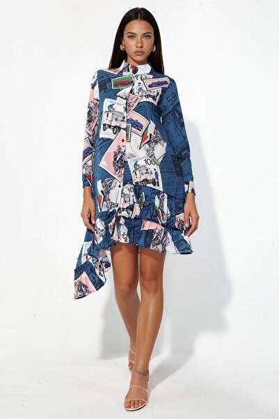 Hiccup Msn Floral Patterned Chiffon Mini Dress