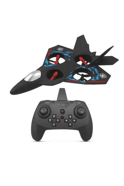 iqraafashion RC Stealth Fighter Jet Drone with 4-Rotor Ducted Fan Control