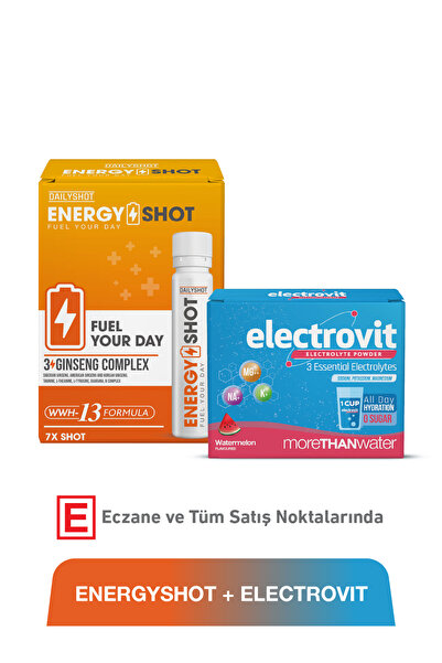 DAILYSHOT Energy Shot 7 Shot & Electrovit Watermelon