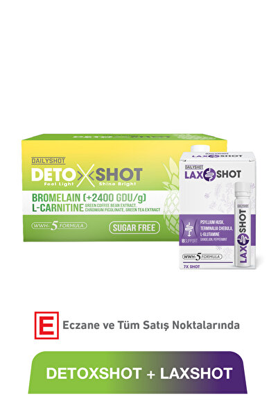 DAILYSHOT Detox Shot 21 Shot & Lax 7 SHot