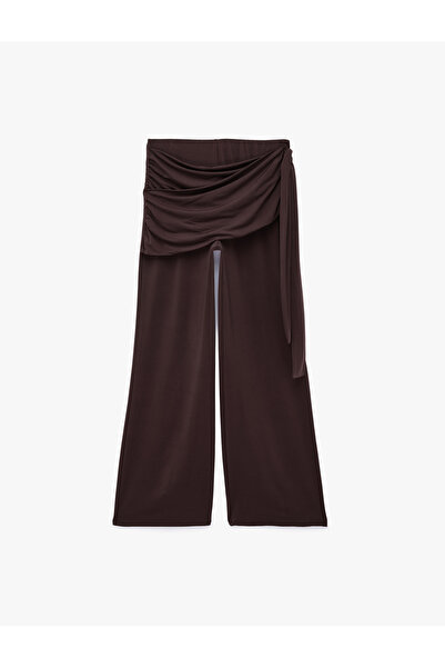 Koton Wide Leg Pants with Tie-Up Detail