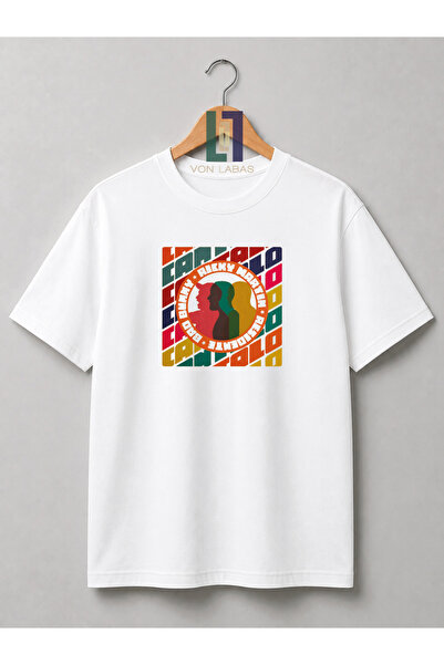 Grafftee Clothing تي شيرت ريكى مارتن من القطن الفاخر بتصميم خاص مطبوع للجنسين