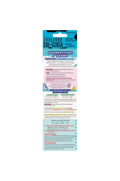 HENRY Semn de carte educational Hidroxizi si Baze, dublu fata laminat, Multic...