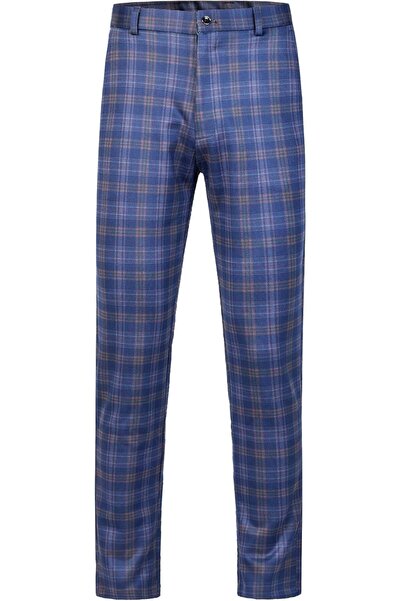 OEM Pantaloni Chino Bărbați din Material în Carouri Eleganți Confortabili Alb...