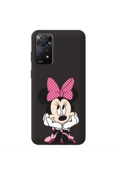 Other Xiaomi Redmi Note 11 4G Minnie 2 Black Colored Silicone TPU Θήκη
