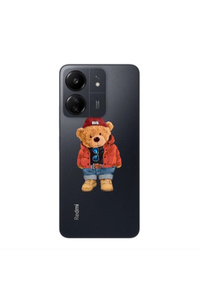 Other Xiaomi Redmi 13C Bear in a hat Transparent Silicone TPU Θήκη