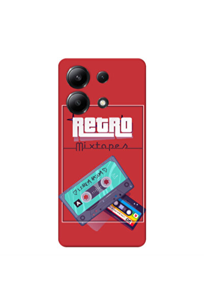 Other Xiaomi Redmi Note 13 4G Mixtapes Red Colored Silicone TPU Θήκη