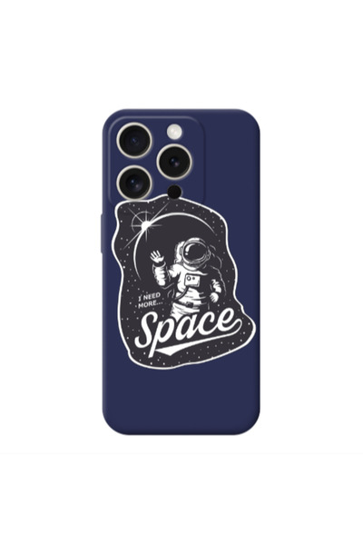 Other Apple iPhone 15 Pro Max I need more spacee Dark blue Colored Silicone T...