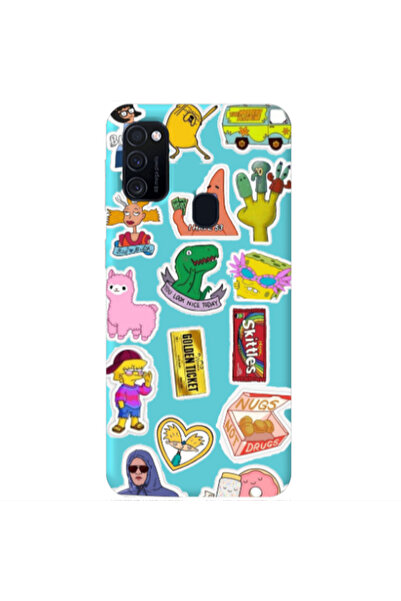 Other Samsung M21 best cartoons Turquoise Colored Silicone TPU Θήκη