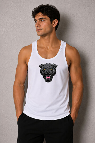 cesita Tiger Printed Men's Gym Fitness Athlete Singlet