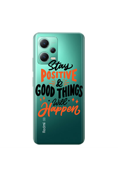 Other Xiaomi Redmi Note 12 Pro 5G Stay Positive Transparent Silicone TPU Θήκη