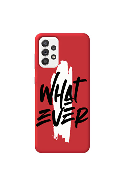 Other Samsung A13 4G What Ever Red Colored Silicone TPU Θήκη