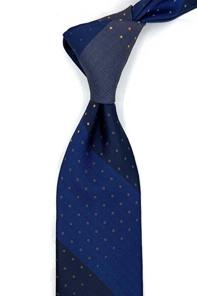 Kravatkolik Polka Dot Pattern Patchwork Classic Tie Kk13819