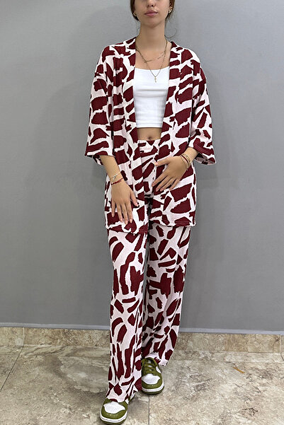 Tam Moda Palazzo Trousers - Kimono Set Patterned