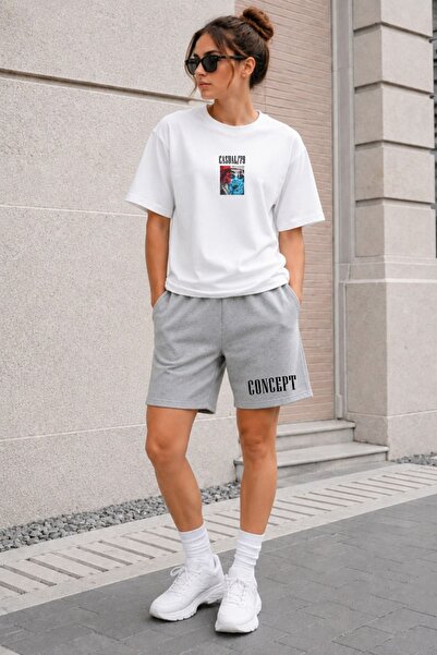 orwen life est. 2022 Unisex Casual Oversize T-Shirt & Shorts Set Concept Printed
