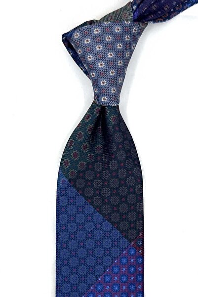 Kravatkolik Motif Desen Patchwork Klasik Kravat Kk13834