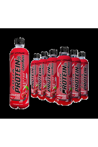 VİTALİX Aqua Protein 55 Lean Mass Post Workout Drink - Sour Cherry - Protein ...