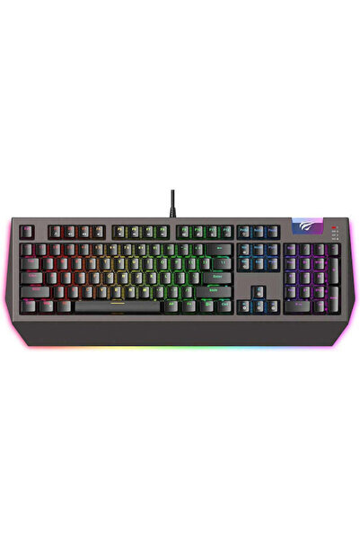 Havit KB872L Μηχανικό πληκτρολόγιο gaming με φωτισμό RGB, Αγγλικό US