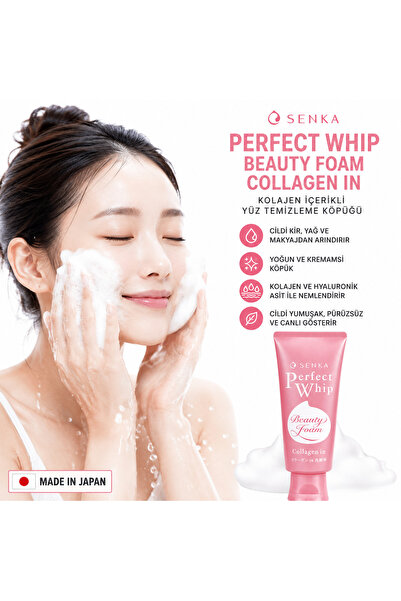 SENKA Perfect Whip Beauty Foam Kolajenli Yüz Temizleme Köpüğü