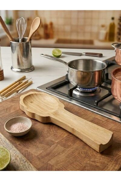 Yıldızan Albemo Bamboo Flower Spoon Coaster / Spoon Holder 888483