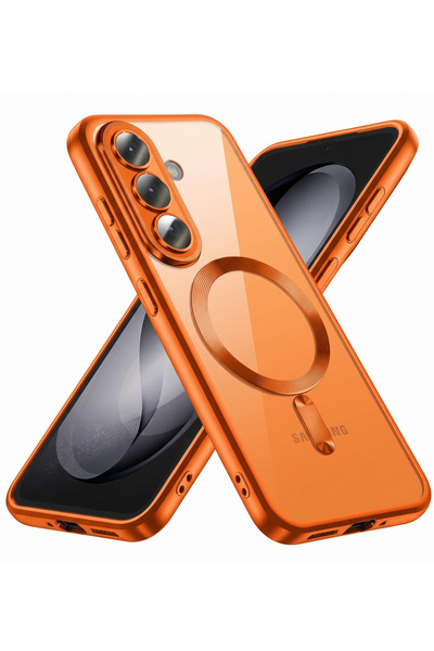 Rivor Samsung Galaxy A56 Kılıf Kamera Korumalı Magsafe Wireless Şarj Şeffaf K...