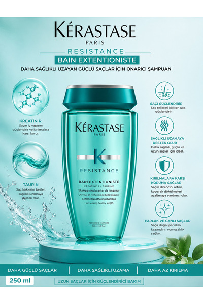 Kerastase Resistance Bain Extentioniste 250 ml - Hair Extension Supportive, S...