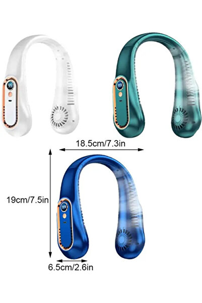 AYBARTEC Boyun Fanı Neck Fan (MAVİ)