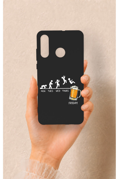 Vip Case Huawei P30 Lite Uyumlu Fun Day Friday Desenli Silikon Kılıf