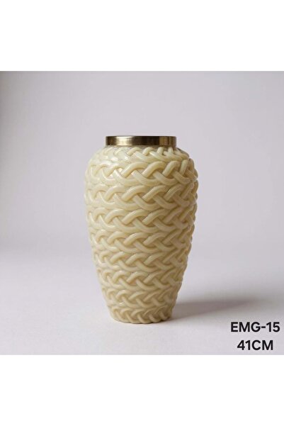 konak alışveriş Konak Emg.15.Bl - Glass Vase 41 cm Bal