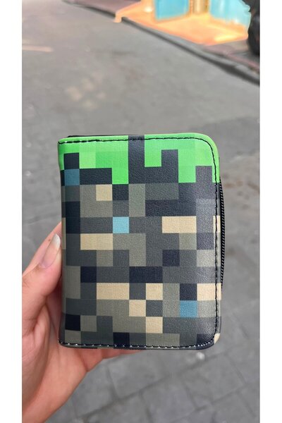 Köstebek Minecraft novčanik sa travnatom podlogom, unisex