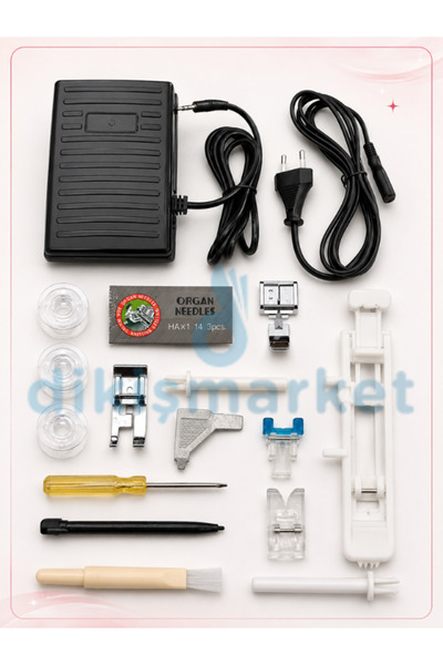 dm dikişmarket Moonstar Ev Tipi Elektronik Düz Dikiş Makinesi 300 Desen Dokunmatik Ekran / Model 3300 Touch