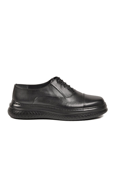AYK'S Pantofi casual pentru bărbați din piele naturală neagră 4013 M