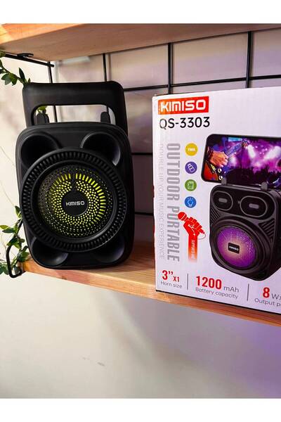 KİMİSO QS3303 OUTDOOR PORTABLE KABLOSUZ HOPARLÖR