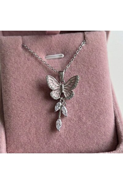 Heda Jewelry قلادة فراشة لامعة