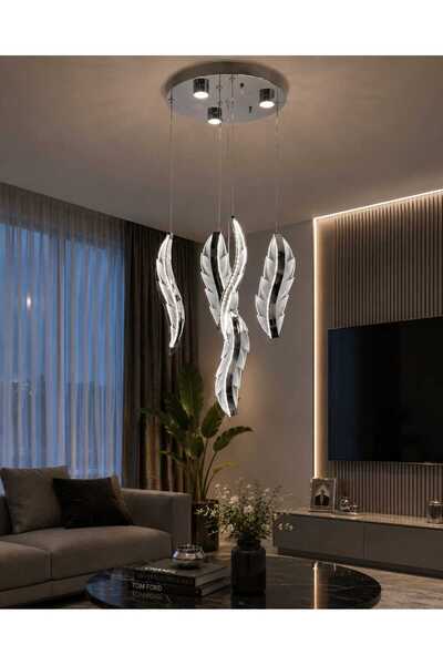SimaAvize Sima Avize Modern Yaprak Desenli 5li Avize