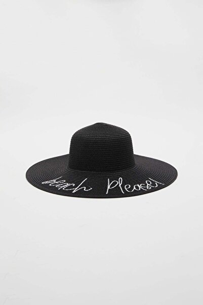 PAULMARK Written Straw Floş Hat