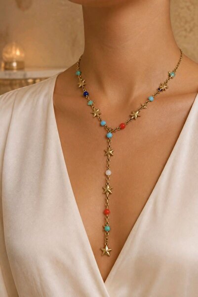 Monalisa Home Luxurious Zircon Stone Figured Flashy Y Necklace