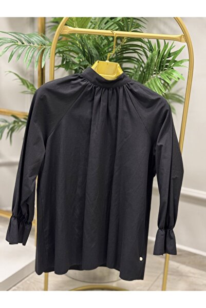 LINEART'S 1002 Elastic Sleeve Shirt Black