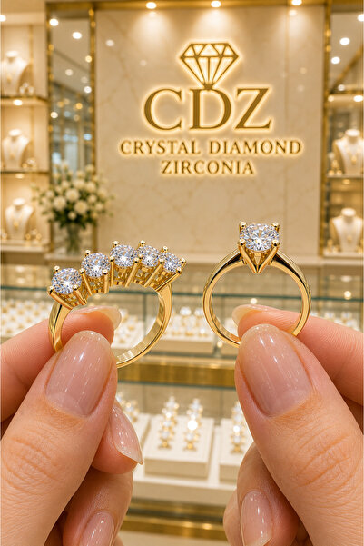 Crystal Diamond Zirconia Işıklı kutuda , kaliteli ve kararmaz solmaz, beştaş ...