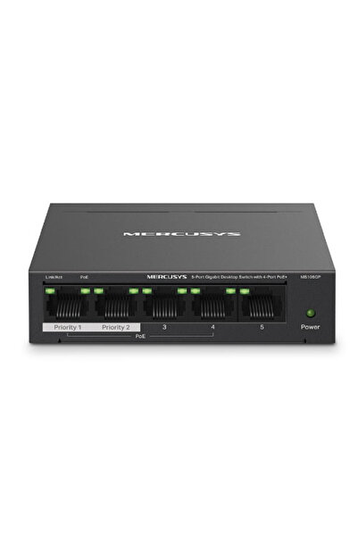 Mercusys MS105GP 5 Θύρες RJ45 Gigabit Μη διαχειριζόμενος διακόπτης PoE
